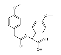 N-[(1R)-2-Amino-1-(4-methoxyphenyl)-2-oxoethyl]-4-methoxybenzeneacetamide structure