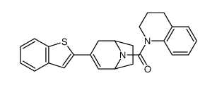 (3-benzo[b]thiophen-2-yl-8-azabicyclo[3.2.1]oct-2-en-8-yl)-(3,4-dihydro-2H-quinolin-1-yl)methanone结构式