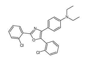 4-[2,5-bis-(2-chloro-phenyl)-oxazol-4-yl]-N,N-diethyl-aniline Structure