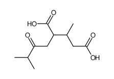 3-methyl-2-(3-methyl-2-oxo-butyl)-glutaric acid结构式