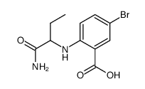 5-Brom-2-(1-carbamoyl-propylamino)-benzoesaeure结构式