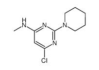(6-chloro-2-piperidino-pyrimidin-4-yl)-methyl-amine Structure