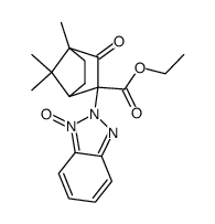 4,7,7-trimethyl-3-oxo-2-(1-oxy-benzotriazol-2-yl)-norbornane-2-carboxylic acid ethyl ester Structure