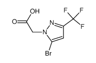 2-(5-bromo-3-(trifluoromethyl)-1H-pyrazol-1-yl)acetic acid Structure