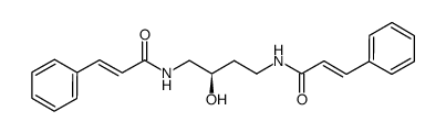(R)-(+)-2-hydroxyputrescine 1,4-dicinnamamide结构式