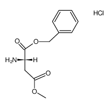 L-aspartic acid-1-benzyl ester-4-methyl ester, hydrochloride结构式