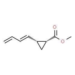 Cyclopropanecarboxylic acid, 2-(1,3-butadienyl)-, methyl ester, [1alpha,2alpha(E)]- structure