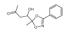 4-hydroxy-4-(5-methyl-3-phenyl-1,4,2-dioxazol-5-yl)butan-2-one Structure
