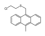 9-(2-chloroethylsulfanylmethyl)-10-methylanthracene结构式