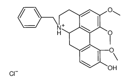 (6aS)-6-benzyl-1,2,11-trimethoxy-5,6,6a,7-tetrahydro-4H-dibenzo[de,g]quinoline-6-ium-10-ol,chloride结构式