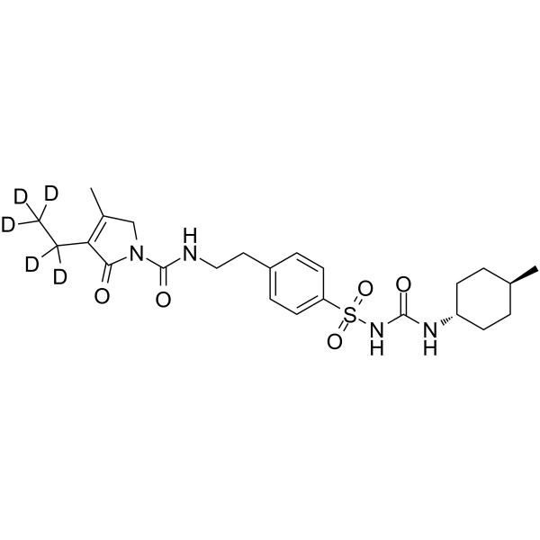 Glimepiride-d5 structure