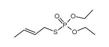O,O-diethyl-S-(2-butenyl) thiophosphate结构式