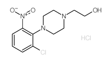 2-[4-(2-CHLORO-6-NITROPHENYL)PIPERAZIN-1-YL]ETHANOL HYDROCHLORIDE结构式