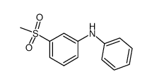 Phenyl-(3-methylsulfonyl-phenyl)-amin Structure