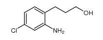 3-(2-amino-4-chlorophenyl)-propan-1-ol结构式