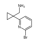 [1-(6-bromopyridin-2-yl)cyclopropyl]methanamine结构式