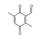 2-formyl-3,6-dimethyl-1,4-benzoquinone Structure