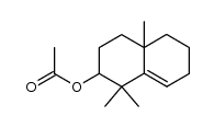 2-acetoxy-1,1,10-trimethyl-Δ8-octalin Structure