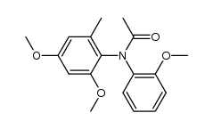 N-(2,4-dimethoxy-6-methyl-phenyl)-N-(2-methoxy-phenyl)-acetamide Structure