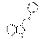 3-(phenoxymethyl)-1H-pyrazolo[3,4-b]pyridine结构式