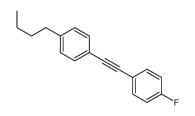 1-butyl-4-[2-(4-fluorophenyl)ethynyl]benzene结构式