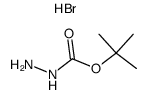 Hydrazinecarboxylic acid tert-butyl ester; hydrobromide结构式