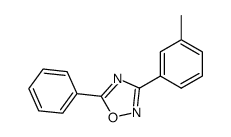 3-(3-Methylphenyl)-5-phenyl-1,2,4-oxadiazole结构式