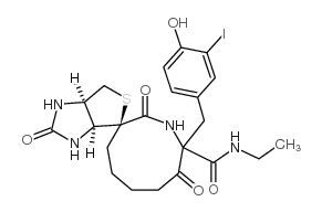 biotinylamidoethyl-3-(3-iodo-4-hydroxyphenyl)propionamide结构式