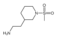 2-(1-methylsulfonylpiperidin-3-yl)ethanamine Structure