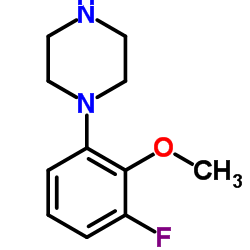 1-(3-Fluoro-2-methoxyphenyl)piperazine结构式