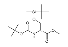 (R)-Methyl 2-((Tert-Butoxycarbonyl)Amino)-3-((Tert-Butyldimethylsilyl)Oxy)Propanoate structure