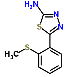 5-[2-(Methylsulfanyl)phenyl]-1,3,4-thiadiazol-2-amine Structure
