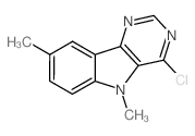 4-Chloro-5,8-dimethyl-5H-pyrimido[5,4-b]indole structure