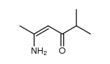 (Z)-5-amino-2-methylhex-4-en-3-one结构式