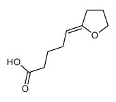 5-(oxolan-2-ylidene)pentanoic acid结构式