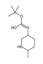 tert-Butyl 6-methylpiperidin-3-ylcarbamate structure