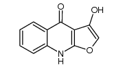 3-hydroxy-9H-furo[2,3-b]quinolin-4-one结构式