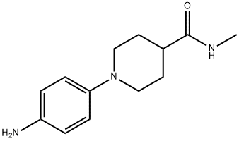 1-(4-aminophenyl)-N-methylpiperidine-4-carboxamide structure