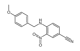 4-[(4-methoxyphenyl)methylamino]-3-nitrobenzonitrile结构式