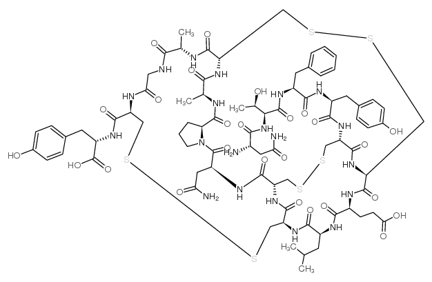 Enterotoxin STp (E. coli) trifluoroacetate salt Structure