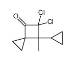 5,5-dichloro-6-cyclopropyl-6-methylspiro[2.3]hexan-4-one Structure