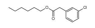 hexyl-2-(3-chlorophenyl)acetate Structure