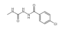 2-(4-chlorobenzoyl)-N-methylhydrazinecarboxamide结构式