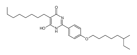 4-hydroxy-2-[4-(6-methyloctoxy)phenyl]-5-octyl-1H-pyrimidin-6-one Structure