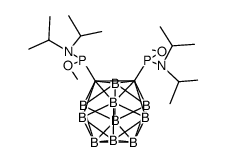 1,2-bis(N,N-diisopropylamidomethylphosphonito)-1,2-dicarba-closo-dodecaborane Structure