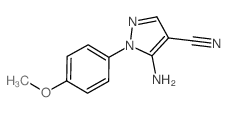 5-氨基-1-(4-甲氧基苯基)-1H-吡唑-4-甲腈结构式
