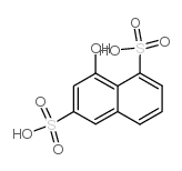 1-naphthol-3,8-disulfonic acid structure