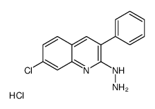 7-氯-2-肼基-3-苯基喹啉盐酸盐结构式