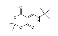 2,2-dimethyl-5-[(tert-butylamino)methylene]-1,3-dioxane-4,6-dione结构式