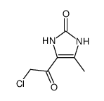 2H-Imidazol-2-one, 4-(chloroacetyl)-1,3-dihydro-5-methyl- (9CI) Structure